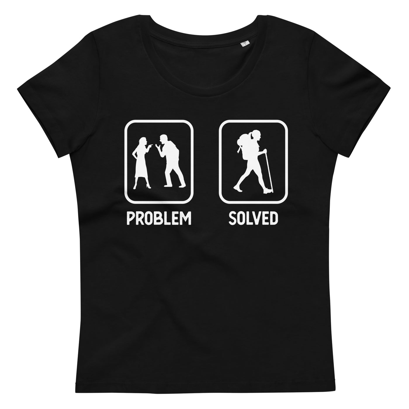 Problem Solved - Frau Wandern - Damen Premium Organic T-Shirt wandern xxx yyy zzz 2XL