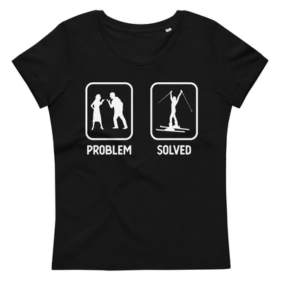Problem Solved - Frau Skifahren - Damen Premium Organic T-Shirt klettern ski xxx yyy zzz 2XL
