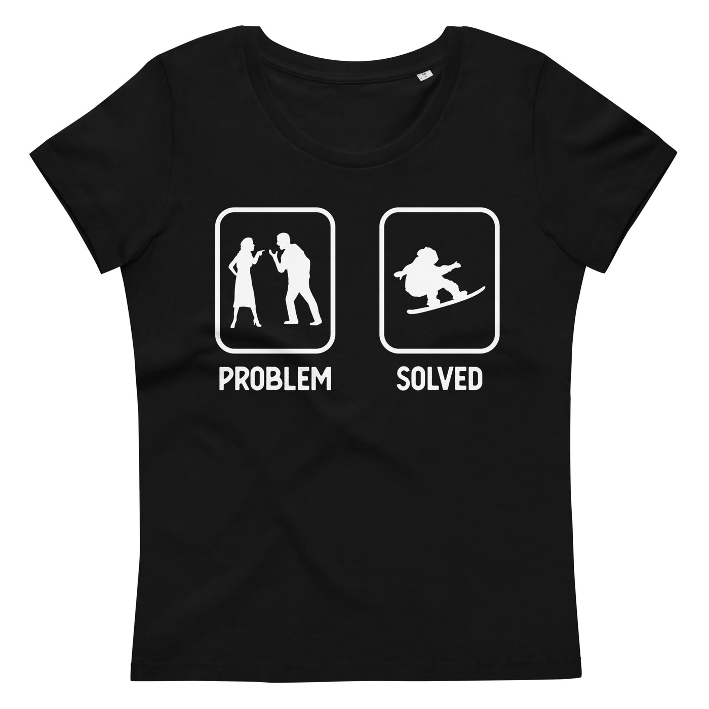 Problem Solved - Mann Snowboarding - Damen Premium Organic T-Shirt snowboarden xxx yyy zzz 2XL