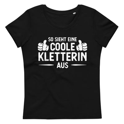 So Sieht Eine Coole Kletterin Aus - Damen Premium Organic T-Shirt klettern xxx yyy zzz 2XL