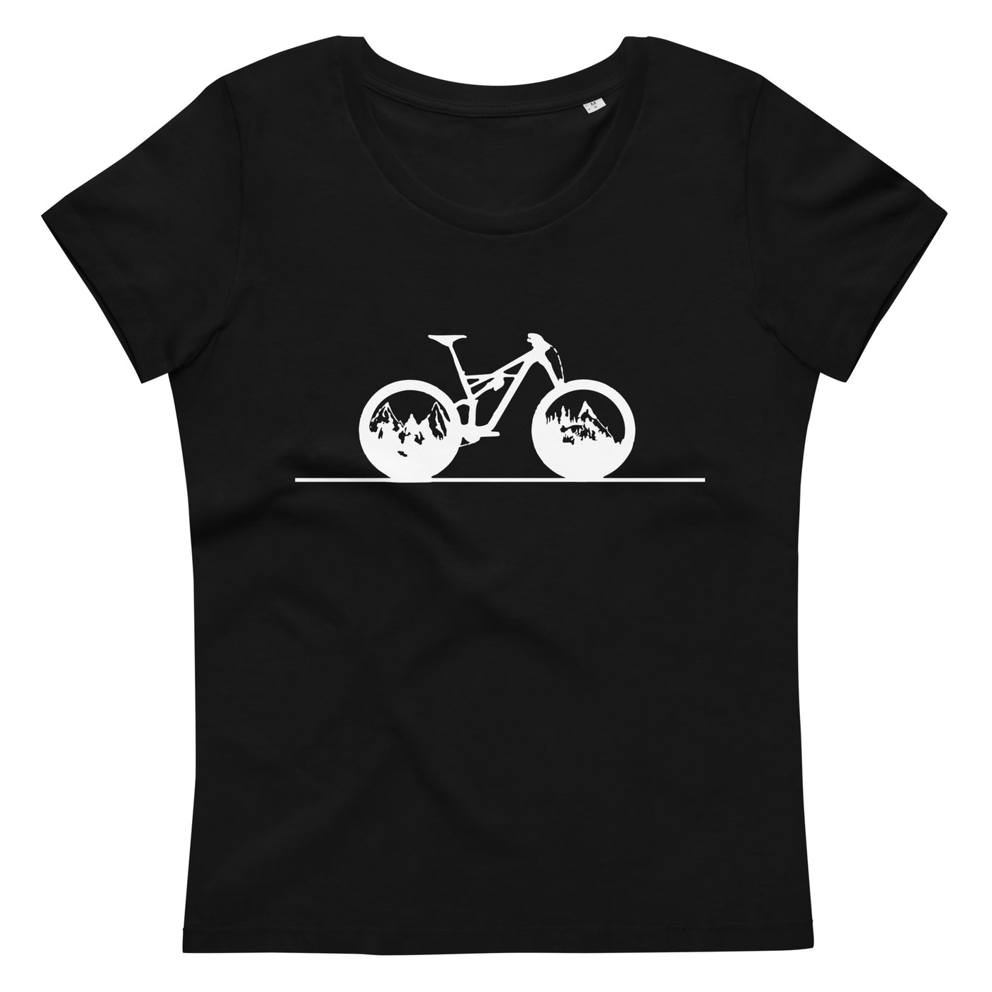 Gerade Linie - Berge - Radfahren - - Damen Premium Organic T-Shirt fahrrad xxx yyy zzz 2XL