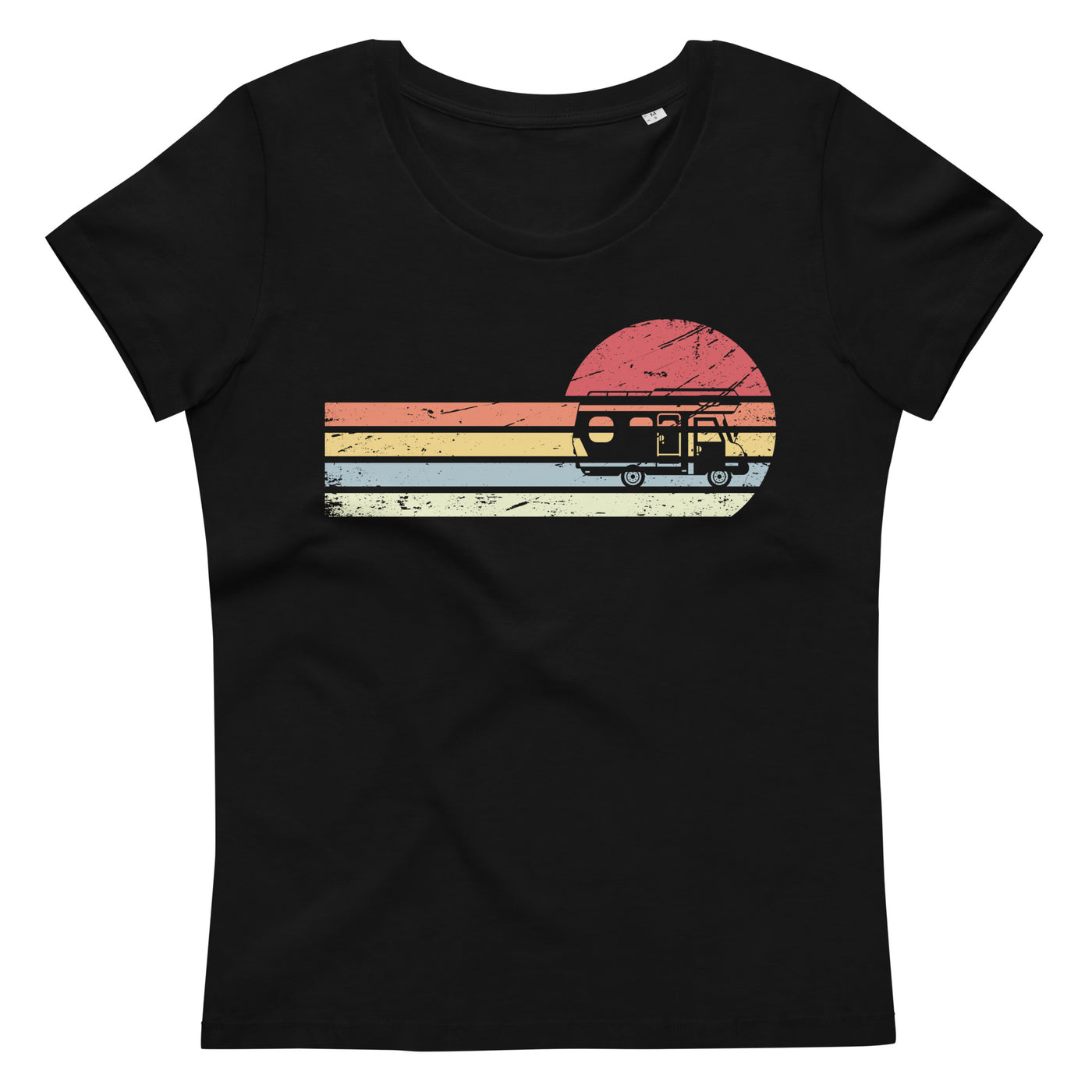 Sonne und Retro Linies - Camping Van - (C) - Women's Fitted Eco Tee | Stanley/Stella STTW032 xxx yyy zzz 2XL