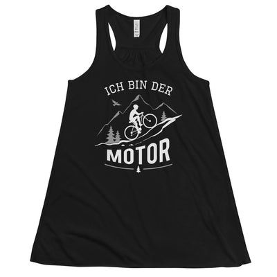 Ich bin der Motor - Damen Tanktop mountainbike Schwarz