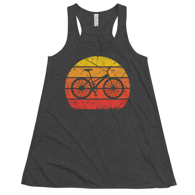 Vintage Sun and Cycling - Damen Tanktop fahrrad Dark Grey Heather