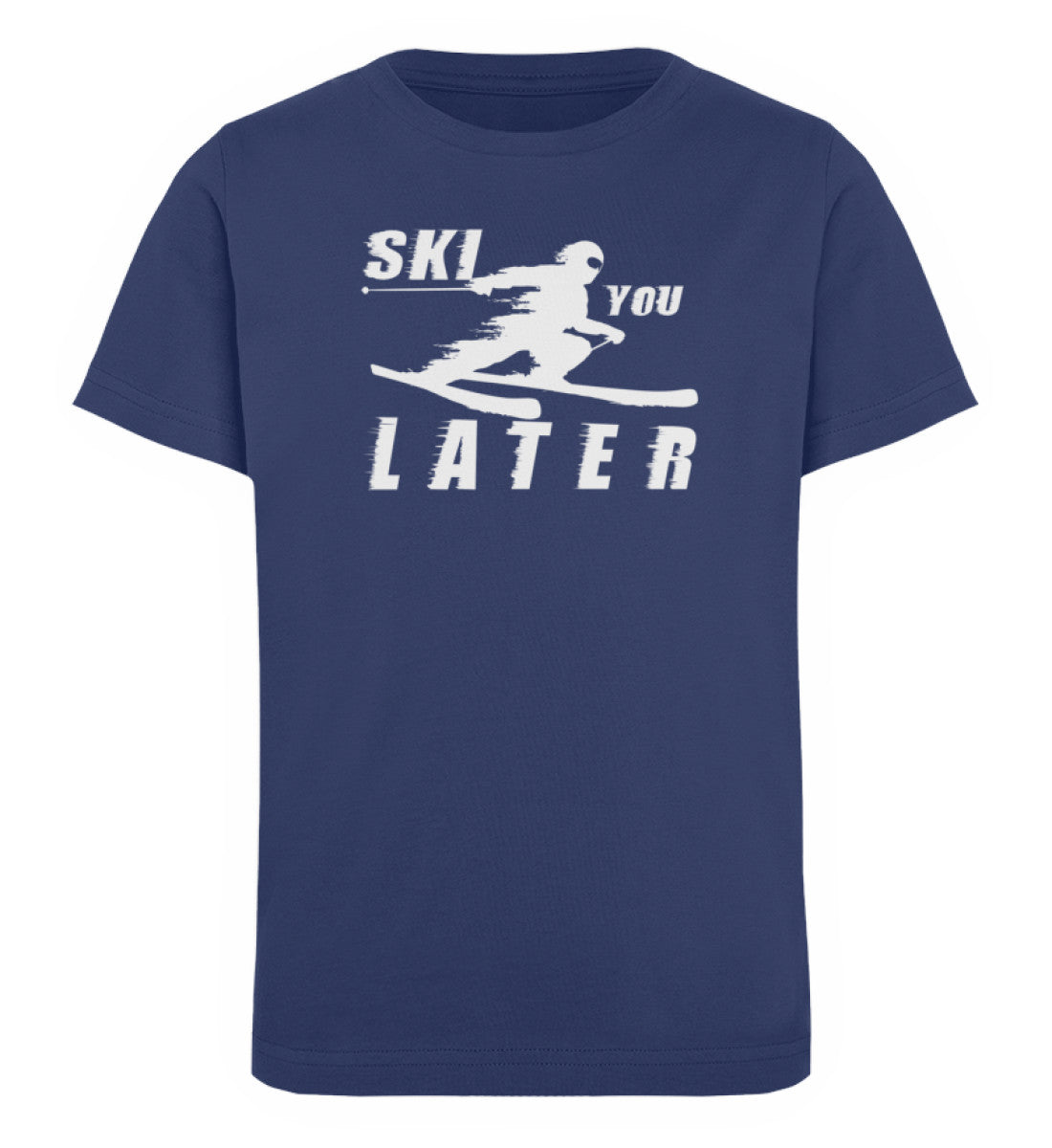Ski you Later - Kinder Premium Organic T-Shirt ski Navyblau