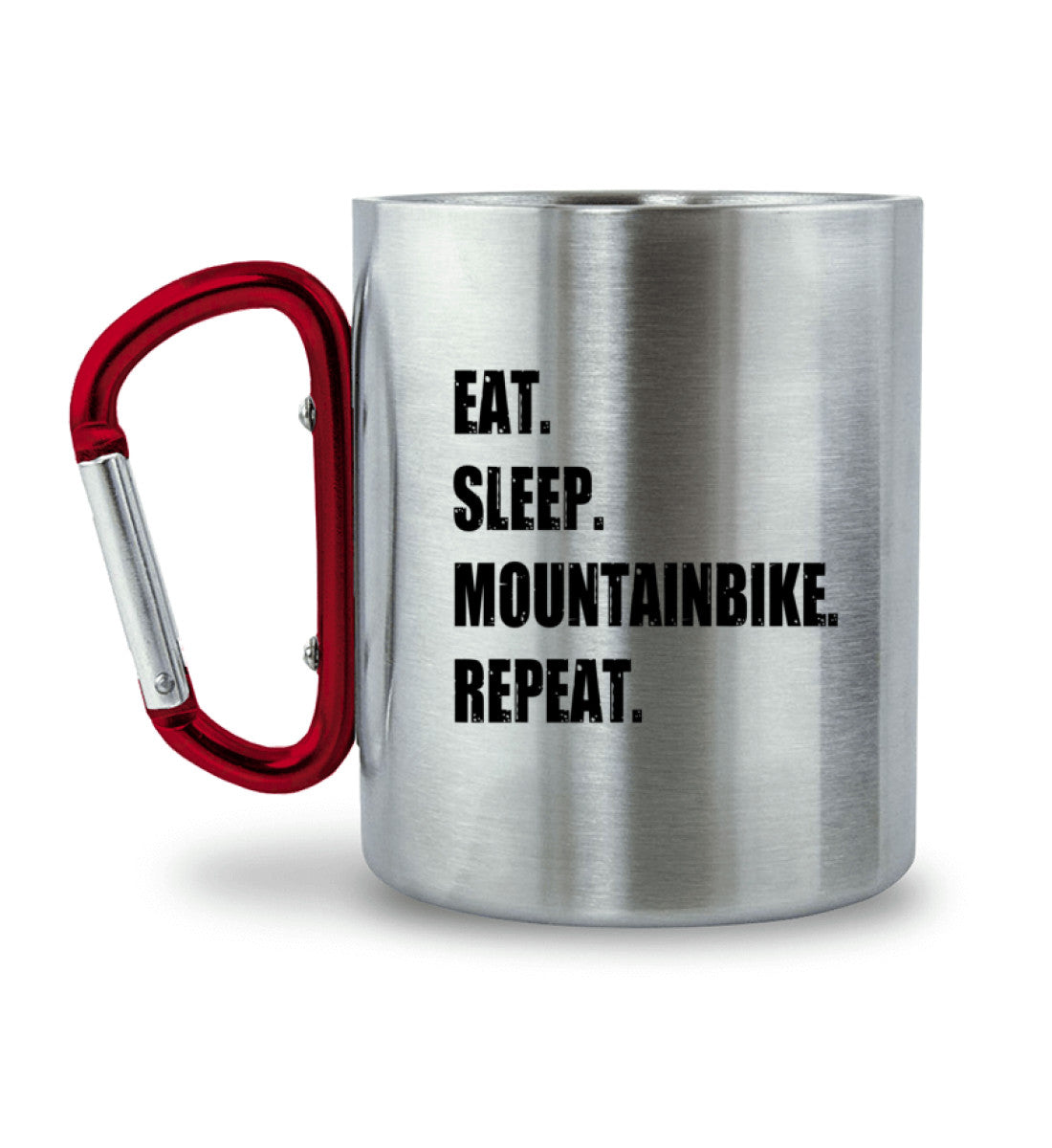 Eat Sleep Mountainbike Repeat - Karabiner Tasse mountainbike
