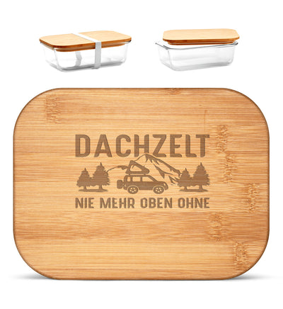 Dachzelt - Brotdose mit Holzdeckel (Gravur) camping Default Title