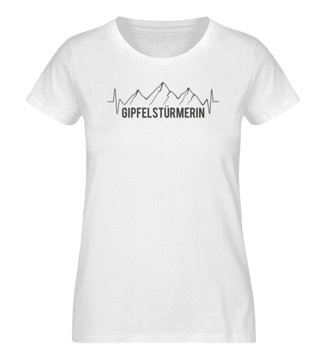 Gipfelstürmerin - Damen Organic T-Shirt' berge klettern wandern Weiß