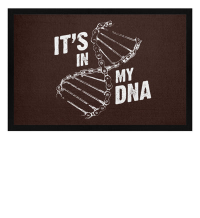 Its in my DNA - Fußmatte mit Gummirand fahrrad mountainbike Braun