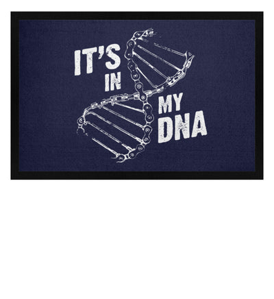 Its in my DNA - Fußmatte mit Gummirand fahrrad mountainbike Navy