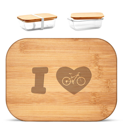 I Love Fahrrad - Brotdose mit Holzdeckel (Gravur) fahrrad mountainbike Default Title