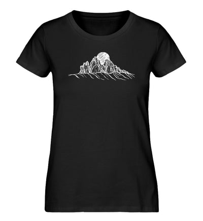 Drei Zinnen - Damen Premium Organic T-Shirt berge wandern Schwarz