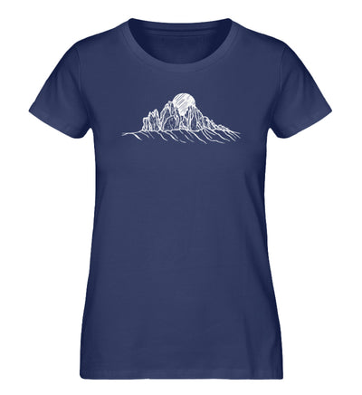 Drei Zinnen - Damen Premium Organic T-Shirt berge wandern Navyblau