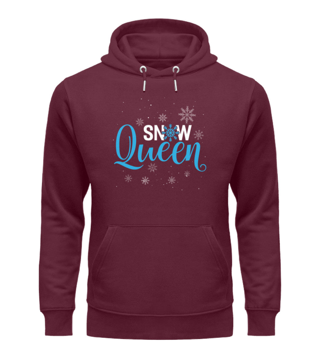 Snow Queen - Unisex Premium Organic Hoodie Weinrot