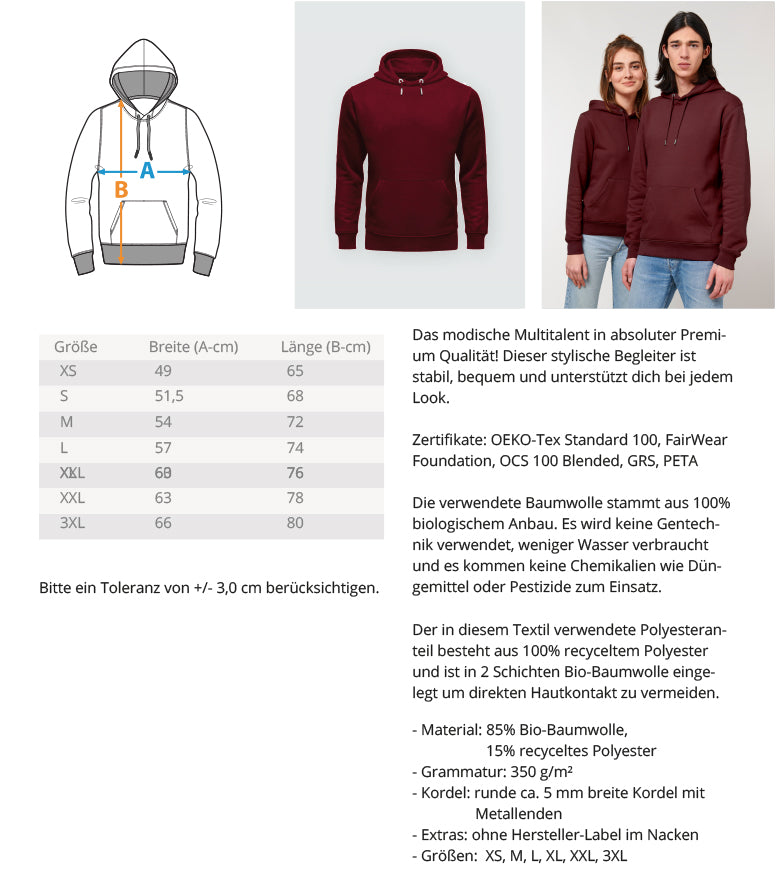 Tiefschnee Skier - Unisex Premium Organic Hoodie