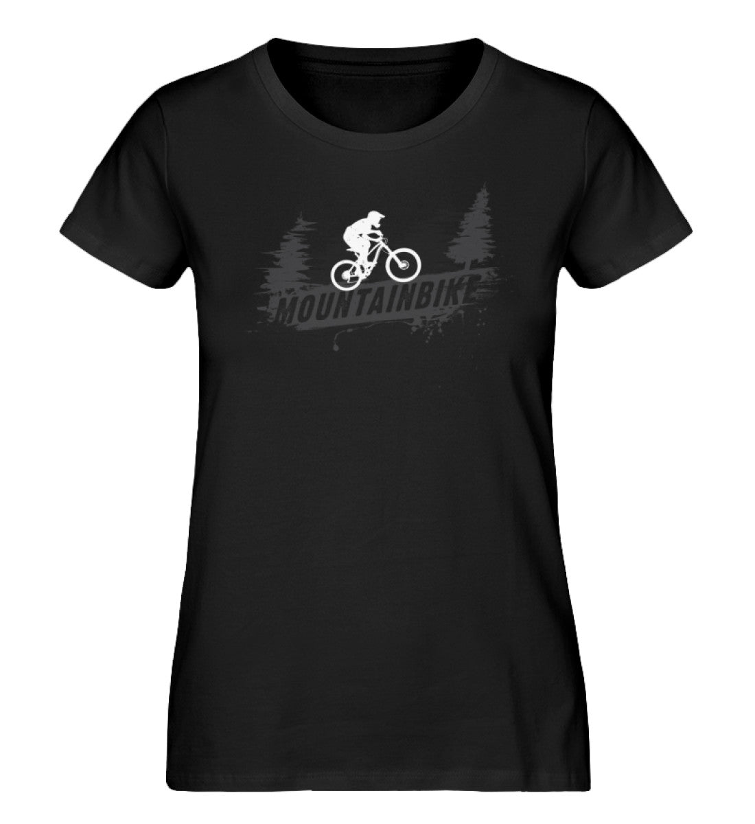 Mountainbike - Damen Organic T-Shirt mountainbike Schwarz