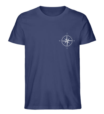 World Traveler - Herren Organic T-Shirt camping wandern Navyblau