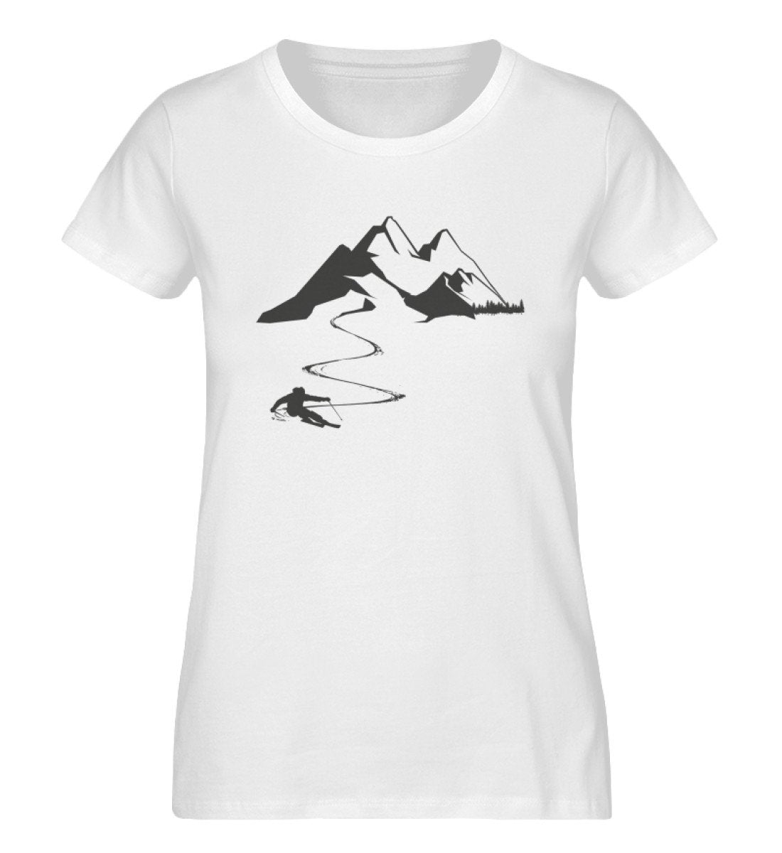 Skisüchtig - Damen Organic T-Shirt ski Weiß
