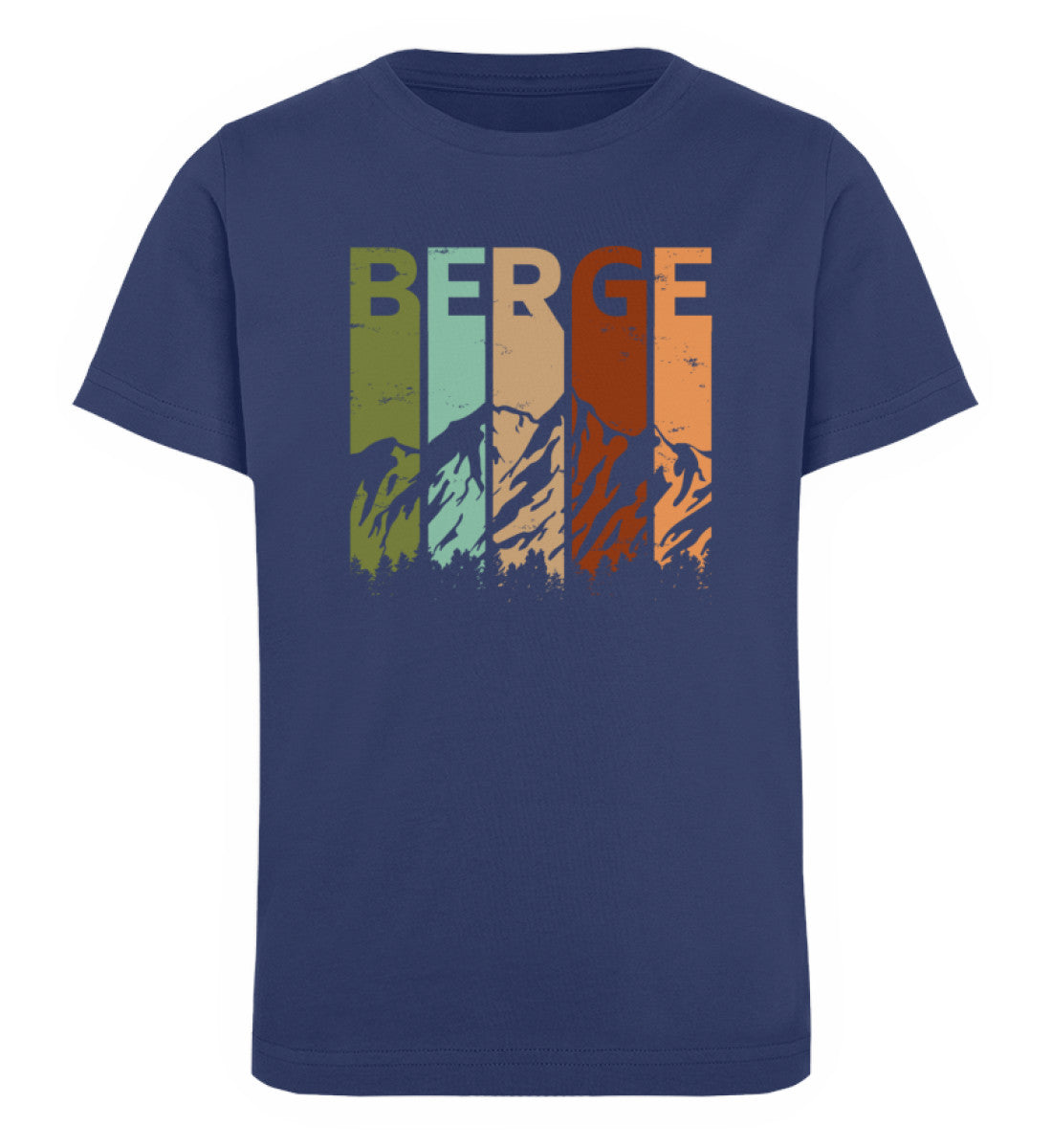 Berge - Vintage - Kinder Premium Organic T-Shirt berge Navyblau
