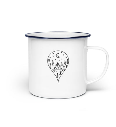 Campingliebe - Emaille Tasse camping Default Title