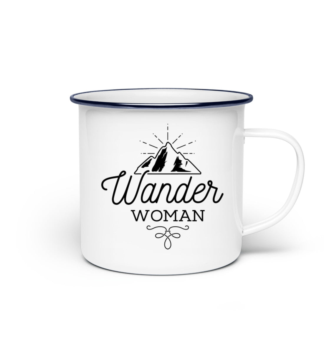 Wander Woman - Emaille Tasse wandern