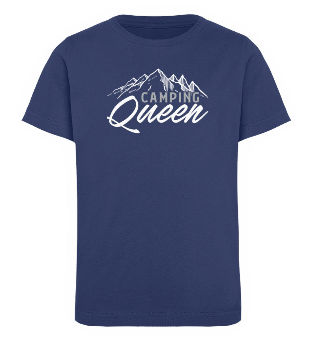 Camping Queen - Kinder Premium Organic T-Shirt camping Navyblau