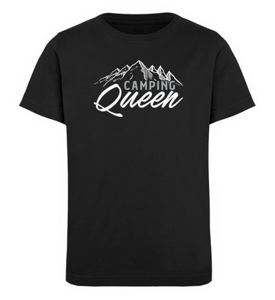 Camping Queen - Kinder Premium Organic T-Shirt camping Schwarz