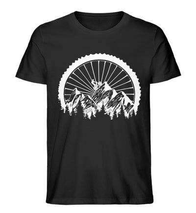 Mountainbike Geometrisch - Herren Organic T-Shirt mountainbike Schwarz