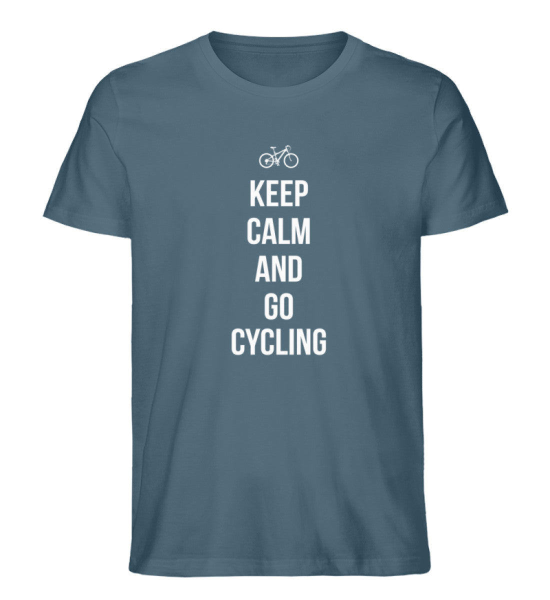 Keep calm and go cycling - Herren Premium Organic T-Shirt fahrrad Stargazer