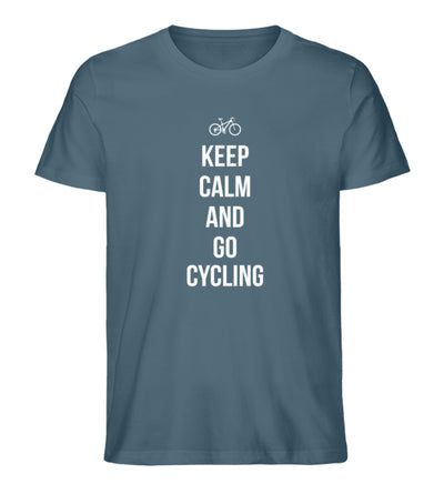 Keep calm and go cycling - Herren Premium Organic T-Shirt fahrrad Stargazer