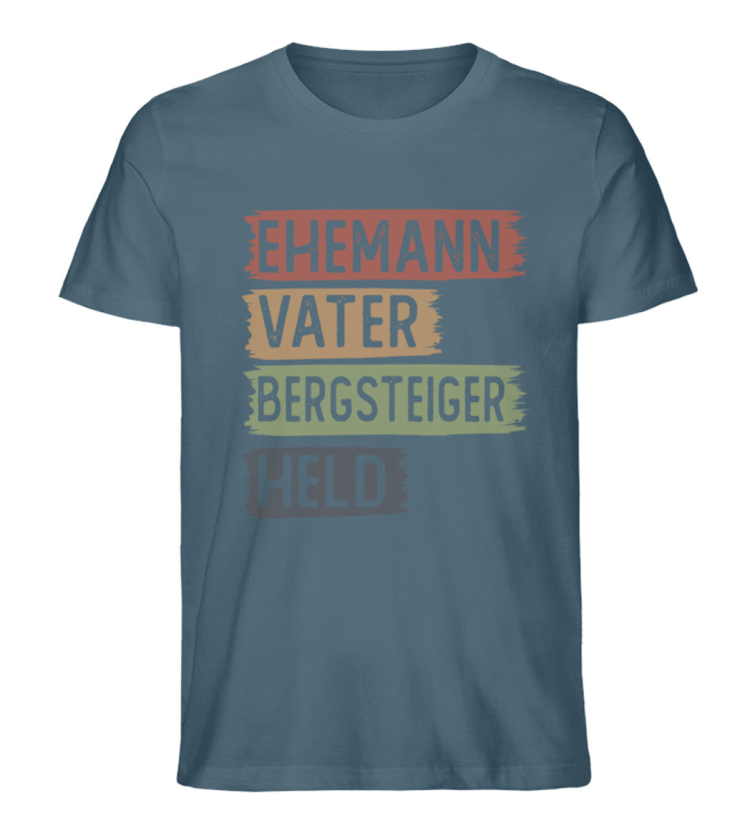Ehemann, Vater, Bergsteiger, Held - Herren Premium Organic T-Shirt berge klettern Stargazer
