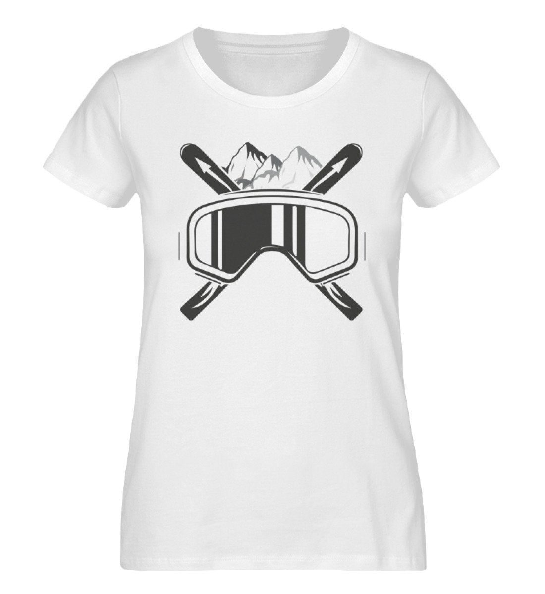 Schifoan - Damen Organic T-Shirt ski Weiß