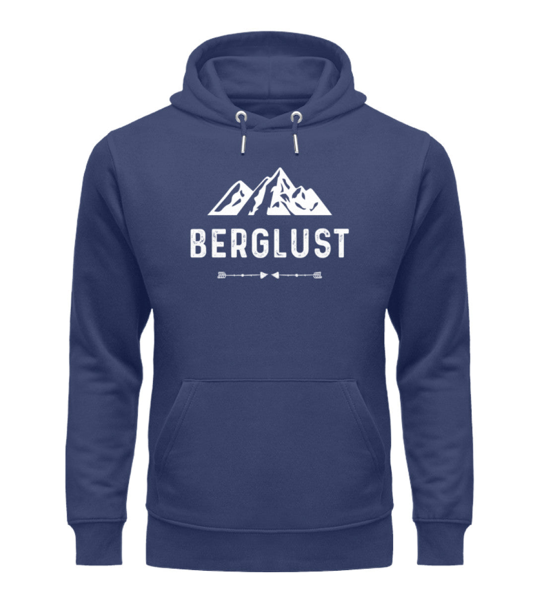 BERGLUST - Unisex Premium Organic Hoodie berge wandern Navyblau