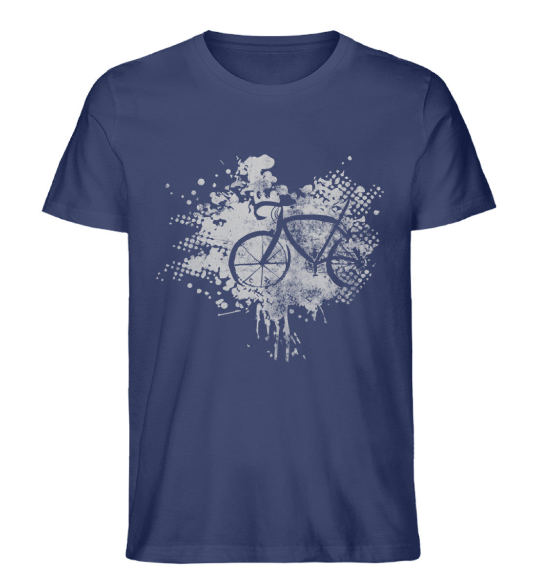 Fahrrad - Abstrakt - Herren Organic T-Shirt fahrrad Navyblau