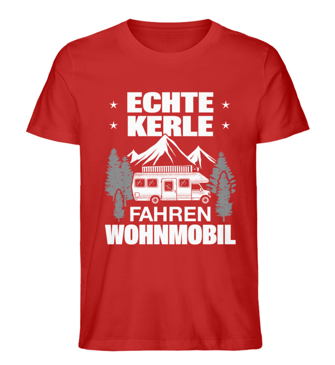 Echte Kerle fahren Wohnmobil - Herren Organic T-Shirt camping Rot