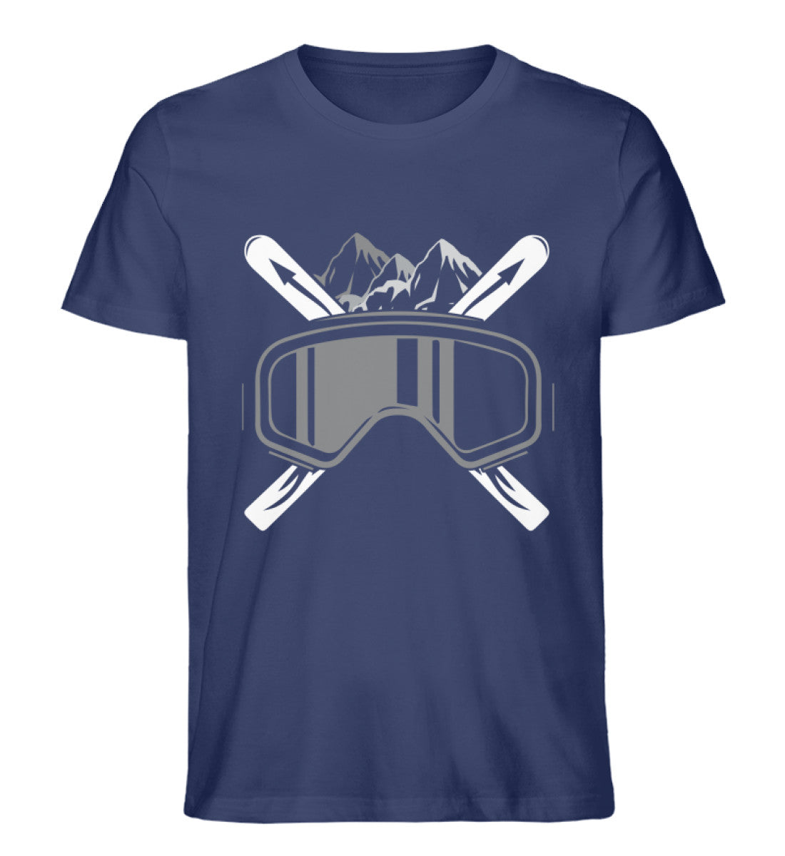 Schifoan - Herren Organic T-Shirt ' ski Navyblau