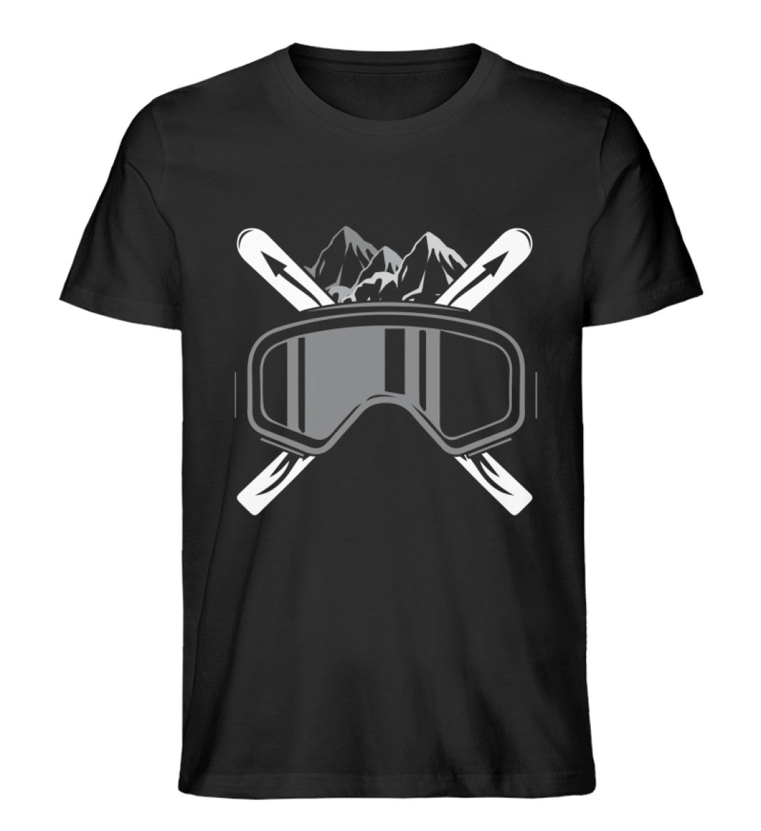 Schifoan - Herren Organic T-Shirt ' ski Schwarz