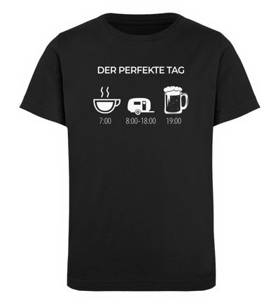 Der perfekte Camping Tag - Kinder Premium Organic T-Shirt camping Schwarz