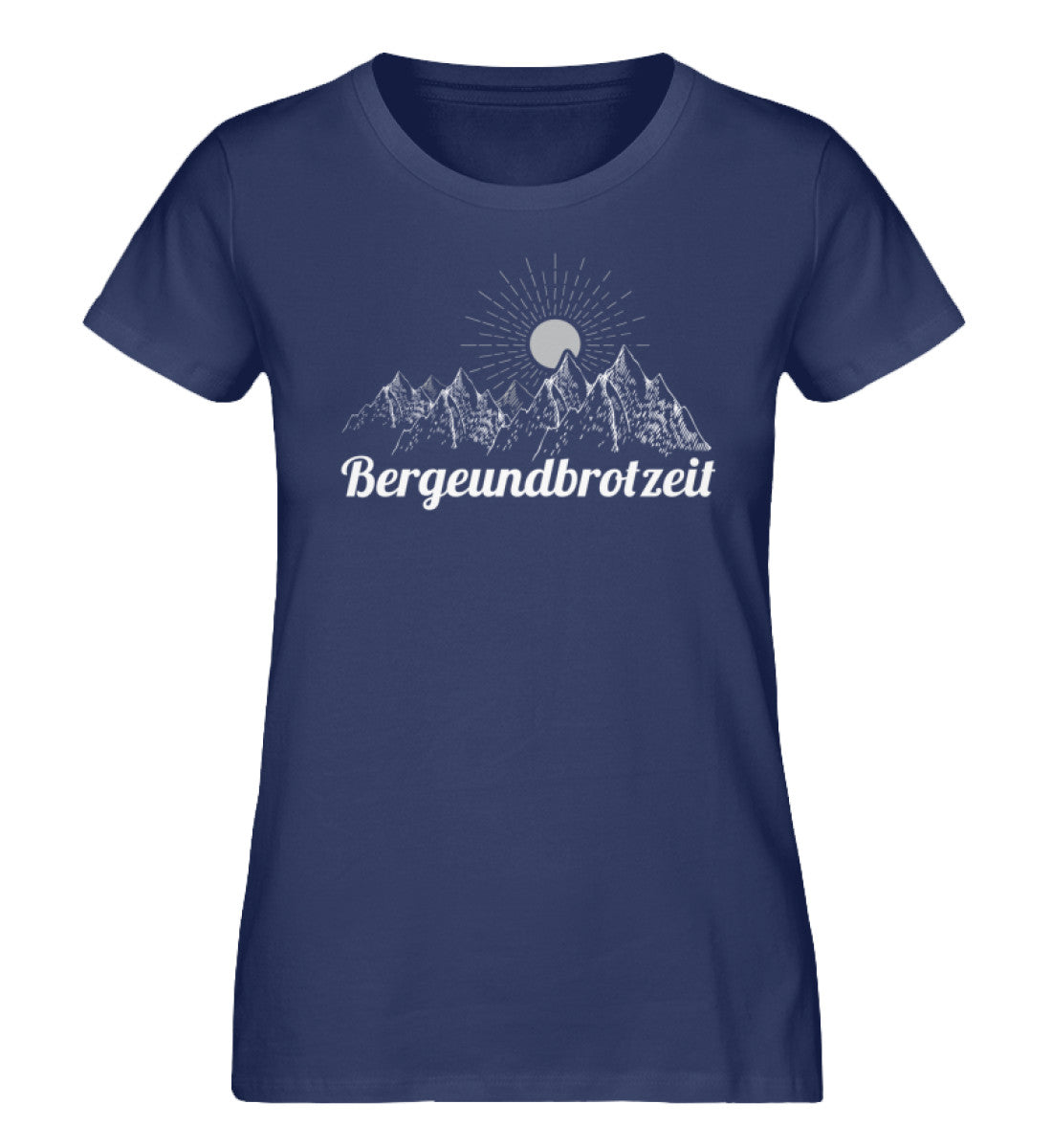 Bergeundbrotzeit - Damen Premium Organic T-Shirt berge Navyblau