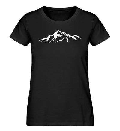 Gebirge - Damen Premium Organic T-Shirt berge Schwarz