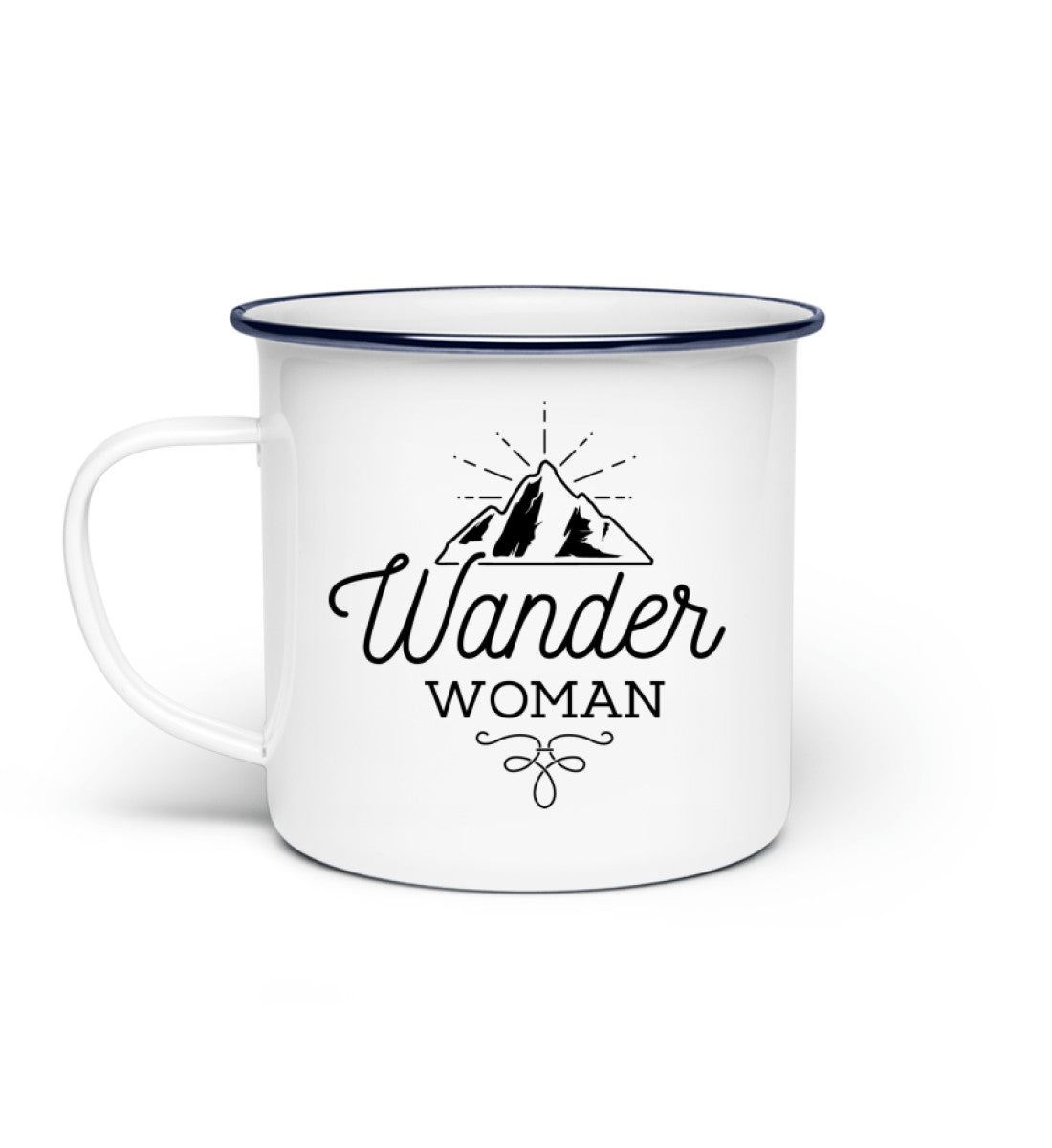 Wander Woman - Emaille Tasse wandern Default Title