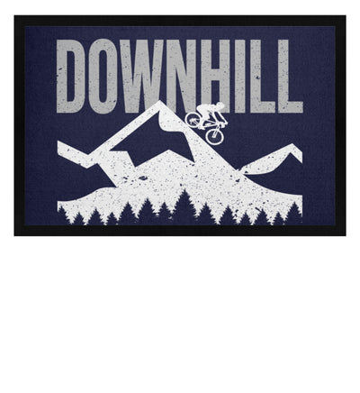 Downhill MTB - Fußmatte mit Gummirand mountainbike Navy