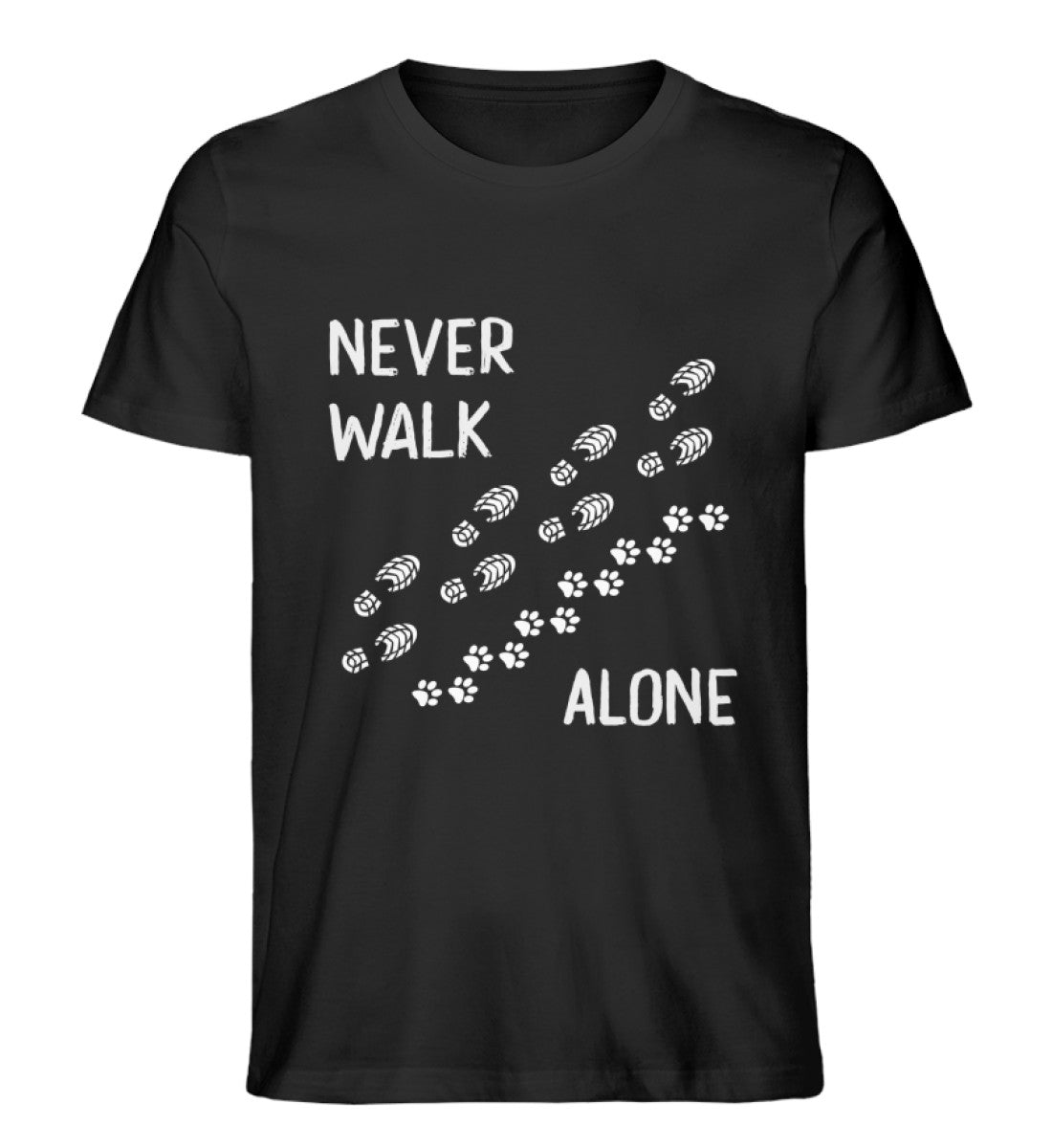 Never walk alone - Herren Organic T-Shirt-BERGLUST