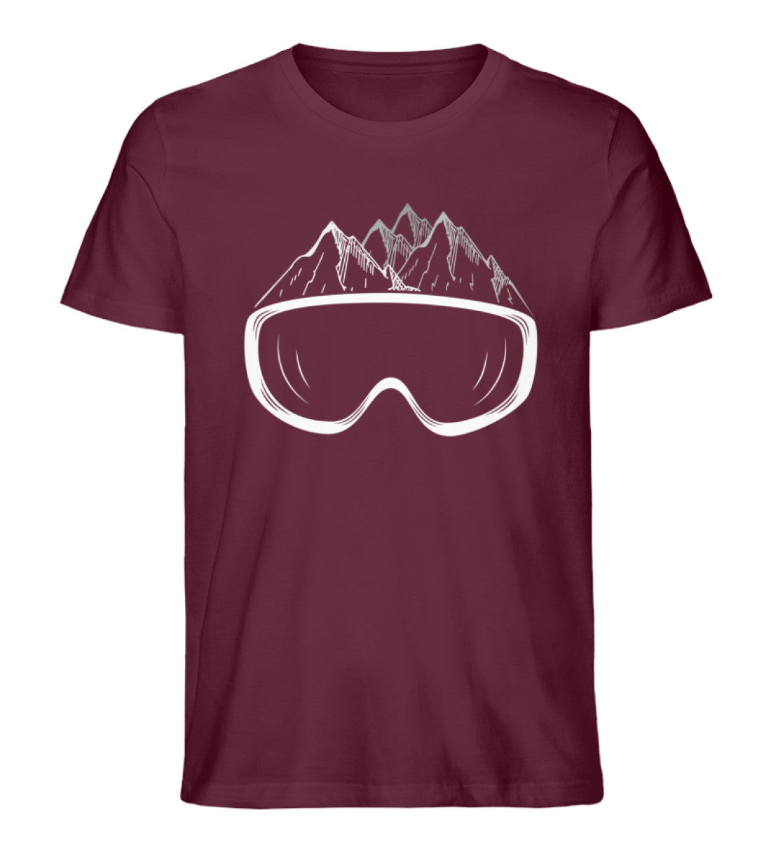 Wintersporteln - Herren Premium Organic T-Shirt Weinrot