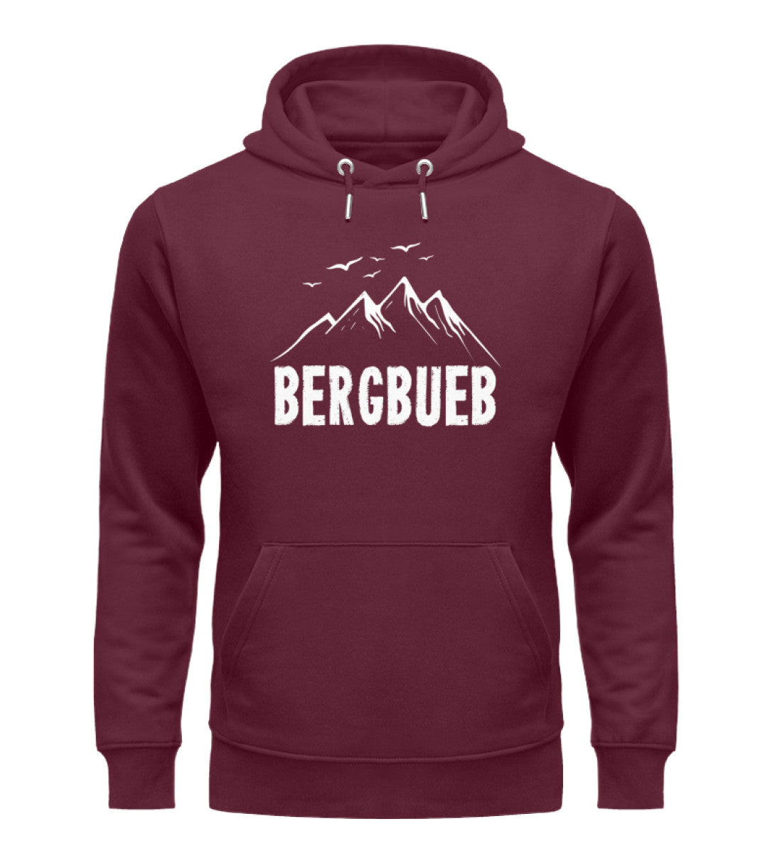 Bergbueb - Unisex Premium Organic Hoodie berge Weinrot