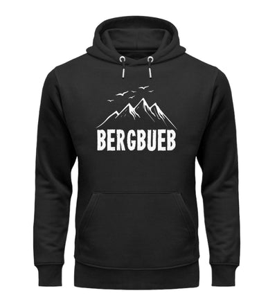 Bergbueb - Unisex Premium Organic Hoodie berge Schwarz
