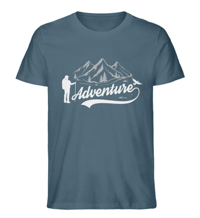 Adventure - Herren Premium Organic T-Shirt berge camping wandern Stargazer