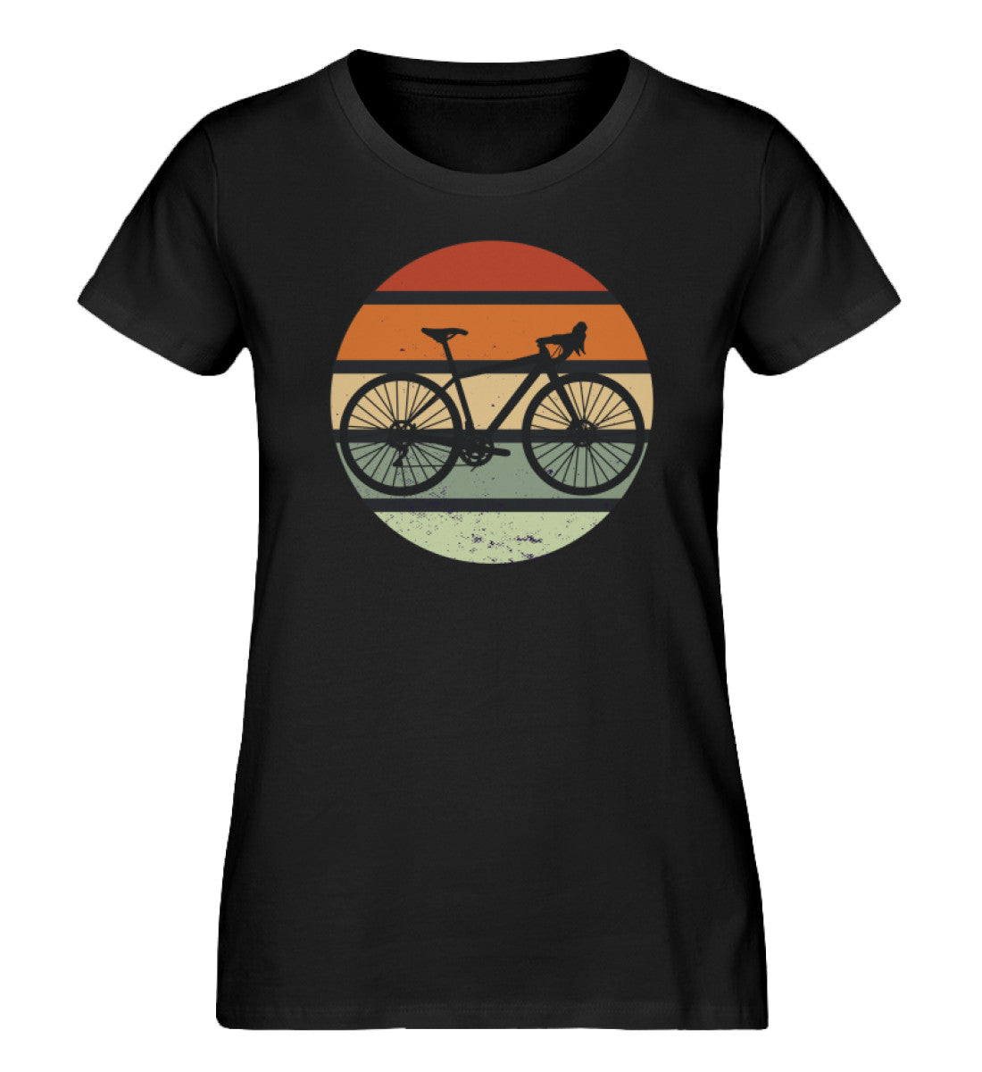 Fahrrad Vintage - Damen Organic T-Shirt fahrrad Schwarz