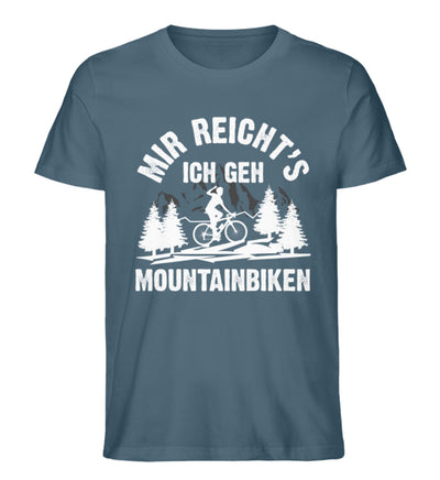 Mir reicht's ich geh mountainbiken - Herren Premium Organic T-Shirt mountainbike Stargazer