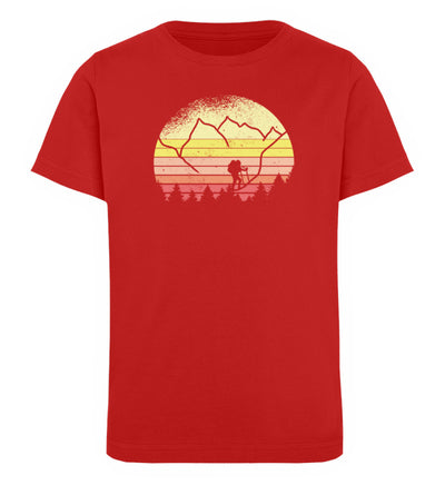 Wandern Vintage - Kinder Premium Organic T-Shirt Rot